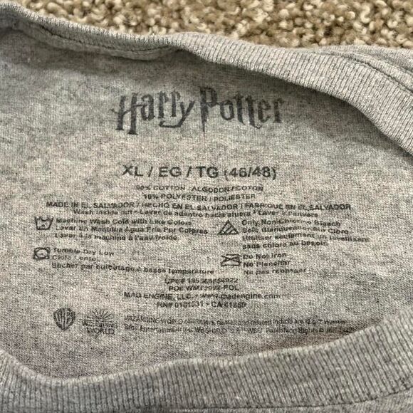 Harry-potter Men's Grey T-shirt - Picture 6 of 7